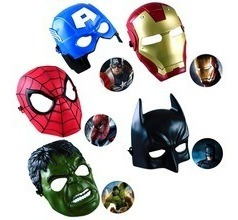 Mascaras Vengadores Spiderman Hulk Batman Ironman Cap Americ