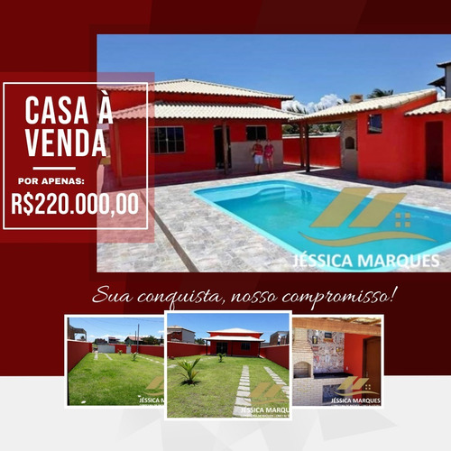 Imagem 6 de 14 de Jc-c136 Maravilhosa Casa De 2 Quartos Sendo 1 Suíte, Com Piscina E Área Gourmet Em Unamar, Tamoios - Cabo Frio - Rj