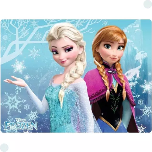 Jogo Simples Doce Vida Disney Frozen Azul Solteiro