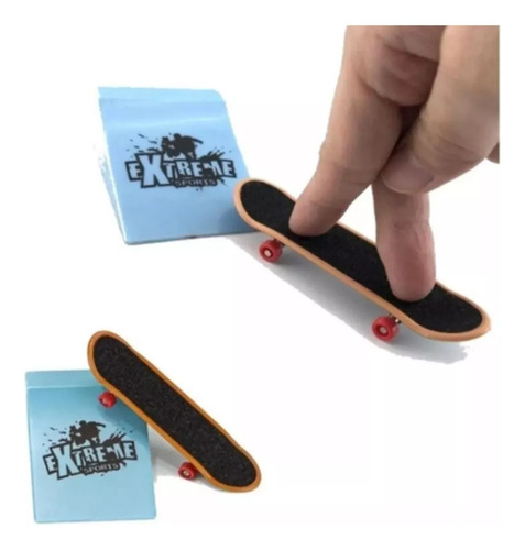 Set Mini Patineta Skate De De Dedo Con Rampla De Dedo