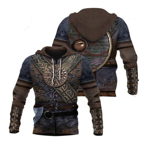 Polar Forro De Capucha Con Sudadera - 3d Armor Viking Jersey