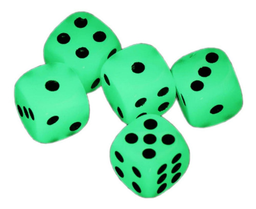 Juego De Luminosos Dados, Mxlod-003, 15 Pzas En 3 Paquete, 9 Color Blanco Luminoso