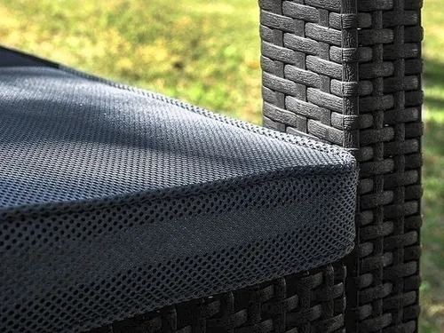 Juego De Mueble Keter Balcon Living Exterior Con Almohadon Estructura Grafito