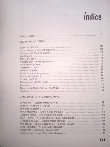 Método De Guitarra Con Canciones Latinoamericanas, R. Passos