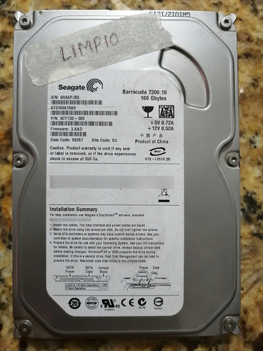 Discos Duros Seagatte Y Western Digital 80 - 500 Gb