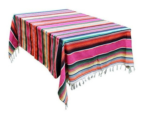 Nuestro Warm 59 X 84 Pulgadas Mantel Manta Mexicana Para Dec