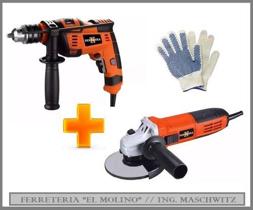 Combo Amoladora 115mm + Taladro 13 Nebraska (ing Maschwitz)