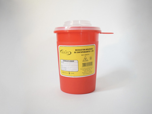 Recolector Biológico De Cortopunzantes 1 L