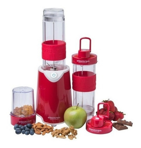 Imagen 2 de 4 de Licuadora portátil Electron Sport BA-1600 570 mL roja con vaso de tritan 220V