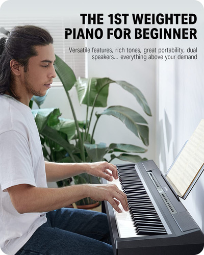 Donner Dep-20 Piano Digital Para Principiantes, 88 Teclas,