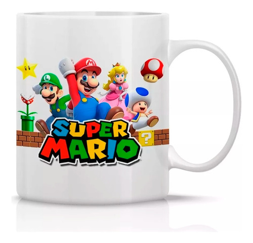 Tazon/taza/mug Super Mario Bross Con Sus Amigos 73