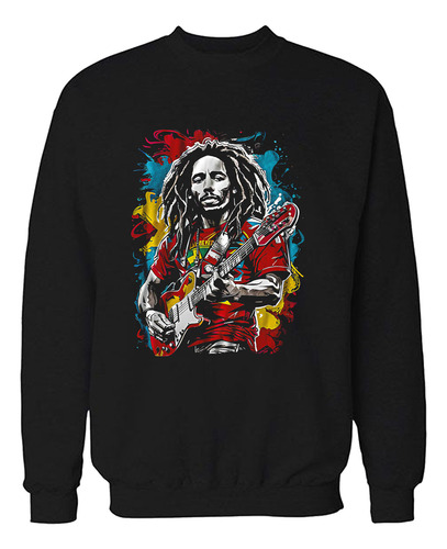 Buzo Bob Marley Guitarra Memoestampados