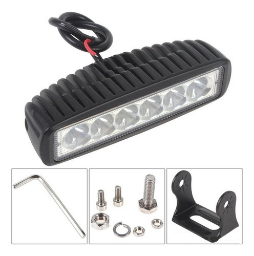 Barra 6 Led Antiniebla Lampara Trabajo Auto Moto C18-et 