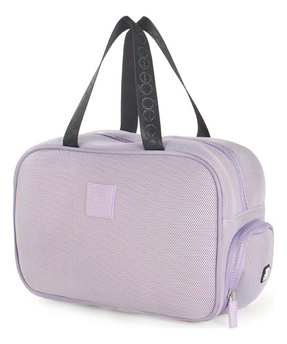 Neceser Cloe Unisex De Viaje Textil Multiples Compartimentos Color Lila