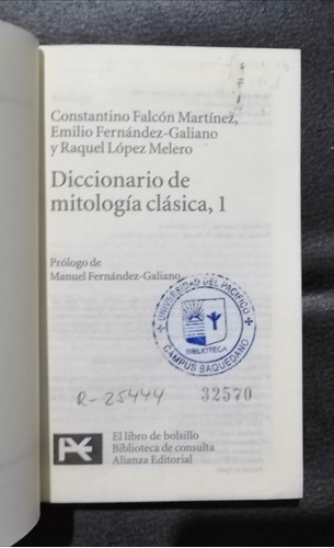 Diccionario De Mitologia Clasica 2 Tomos