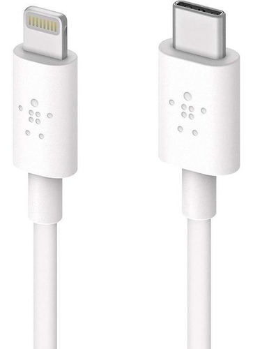 Belkin Cable Usb-c Con Conector Lightning Blanco F8j239bt04