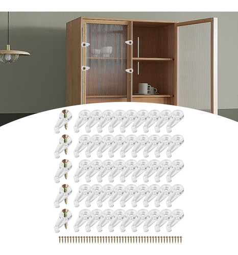 2 X 50 Piezas Clips De Retenedor De Vidrio Clips De Soporte