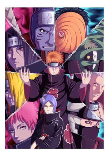 C Diamante Paint Naruto Shippuden Akatsuki Itachi