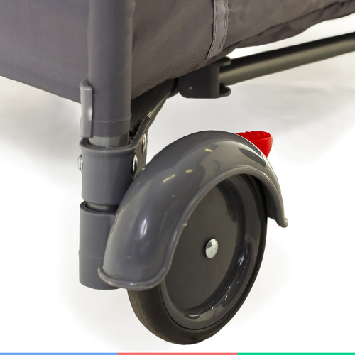 Cuna Triton Graphite con pantalla portátil Galzerano, color gris