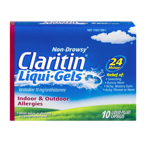 Claritin No Produce Somnolencia Liqui-gels De Interior Y Al