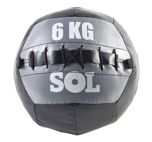 Imagen 1 de 3 de Pelota Con Peso Funcional Medicine Ball 6 Kg Pesas Sol