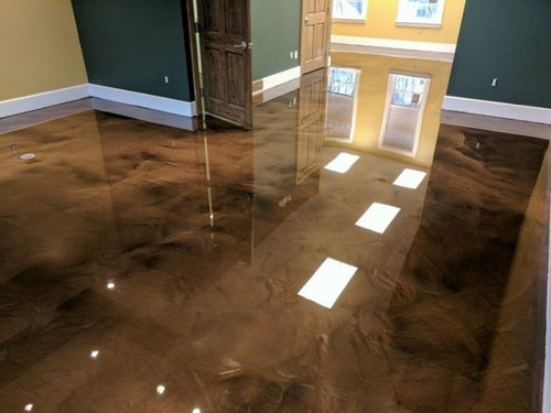 Imagen 2 de 4 de Resina Epoxica Porcelanato Líquido Pisos Mesones Concreto