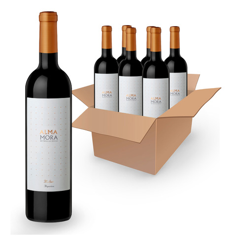 Vino Tinto Alma Mora Malbec 0.75lts Caja 6 Unds