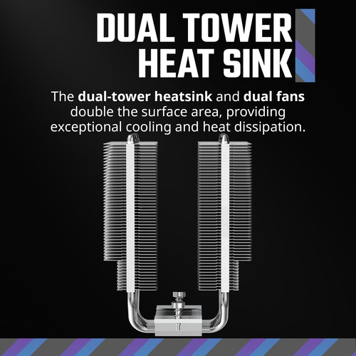 Resfriador De Ar Com Cpu Cooler Master Hyper 620s Dual Tower