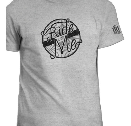 Camisetas Ride With Me Inp Bicicleta Ciclismo Bmx Hombre Igk