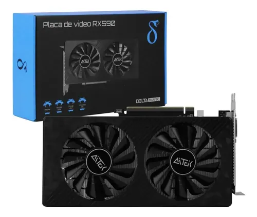 Placa De Vídeo Aitek Rx590 8gb Gddr5 Pci-e 3.0