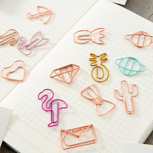 5 X 8 Uds. De Accesorios De Clips De Papel Novedosos,
