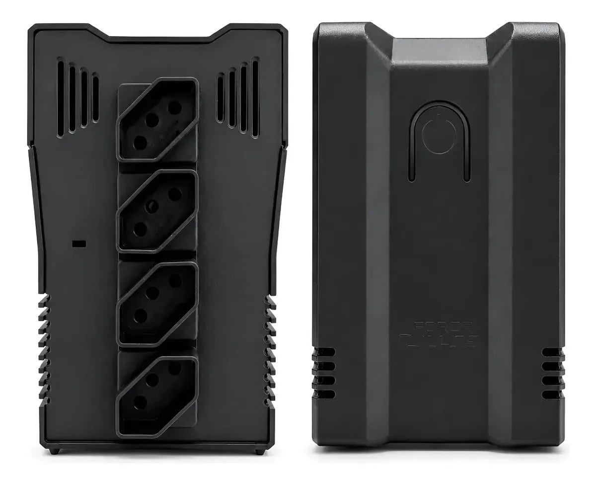 Estabilizador De Energia P/ Pc Gamer Impressora 300va 115v Preto