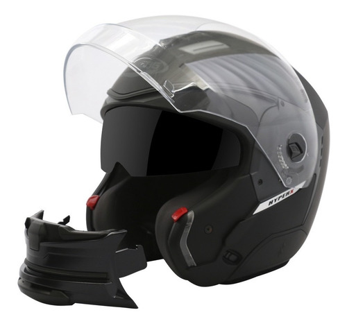 Casco Caberg Hyperx Matt Rebatible Negro Mate