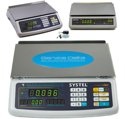Imagen 7 de 9 de Balanza Electronica Systel Clipse 5 Kg X 1 G Contadora Full Digital Service Delta