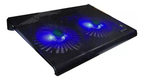 Base Notebook 10 A 17 Doble Ventilador Silencioso Cn Luz Led