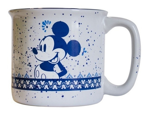 Taza Tarro Ceramica Mickey Disney Ceramica Tipo Peltre Blanc