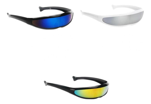 Paquete De 3 Gafas De Sol Unisex Con Espejo Gafas De Sol Fut