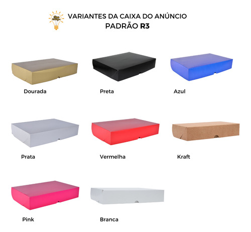 Caixa De Presente C/20 Unidades 29,5x23,5x5,5 R3 - Kraft