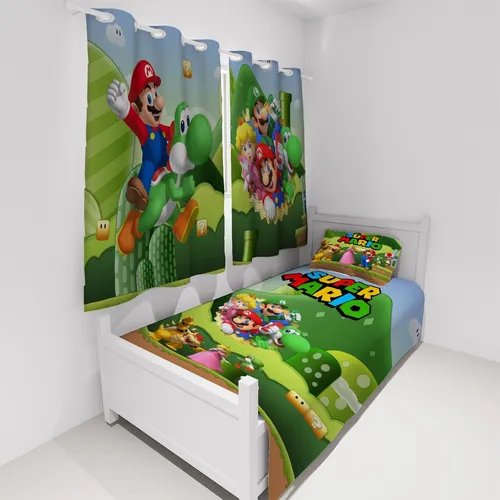 Jogo De Cama Infantil Super Mario Bros