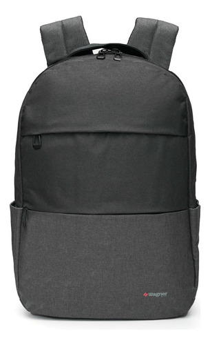 Mochila Wagner Baviera Porta Notebook 17 Lts Color Gris Oscuro Diseño De La Tela Liso