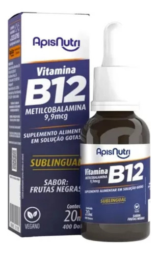 Apisnutri Suplemento De Vitamina B12 Gotas 20ml