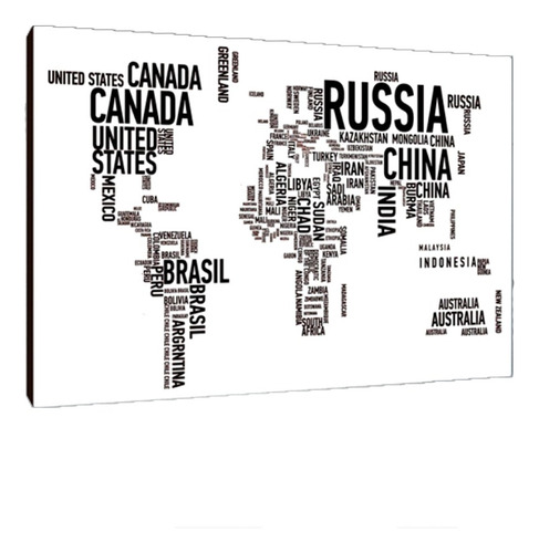 Cuadros Poster Mapas Planisferio S 15x20 (rio (22))