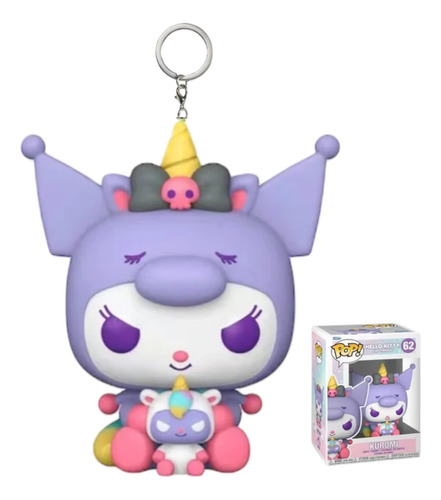 Llavero Funko Kuromi Unicornio Hello Ketty Sanrio Friends 