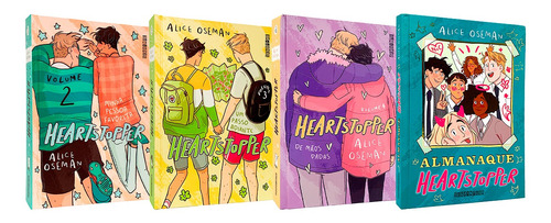Kit Heartstopper Volumes 2, 3 E 4 + Almanaque Heartstopper - 4 Livros
