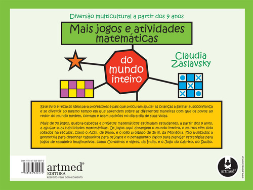 Mais Jogos e Atividades Matemáticas do Mundo Inteiro: Diversão Multicultural a Partir dos 9 Anos, de Zaslavsky, Claudia. Editorial Penso Editora Ltda., capa mole em português, 2009