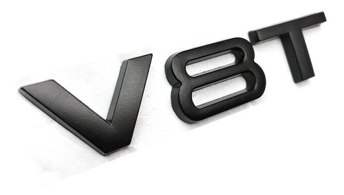 Logo V8t Emblema V8 T Para Audi 8x1.8cm Metálico