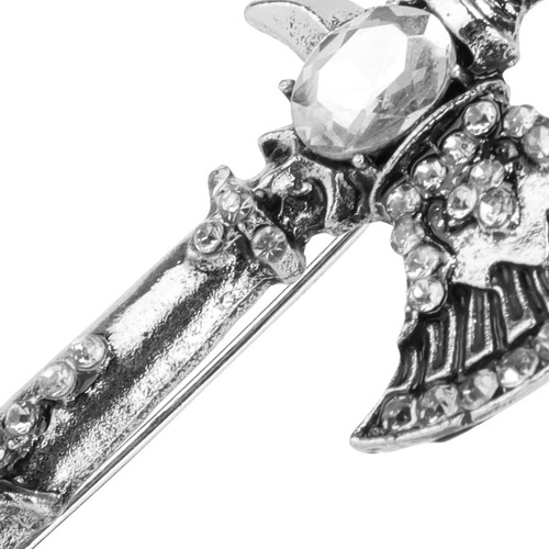 Broche Hacha Strass Vintage Tomahawk Pin Navidad
