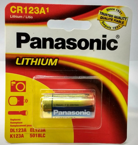Imagem 3 de 6 de Bateria Pilha 3v Cr123a Lithium Photo - Lacrado Panasonic