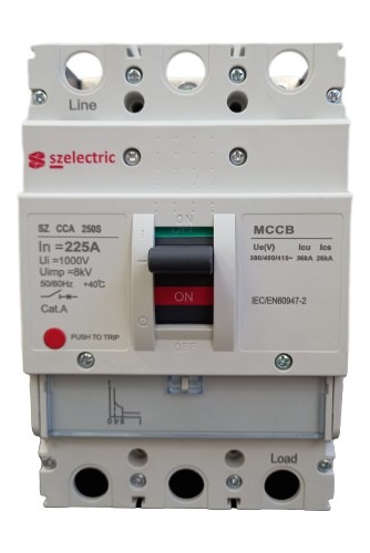 Disjuntor Caixa Moldada 3p 225a 25ka - Sz Electric