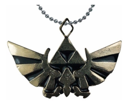 Legend Of Zelda Dije Collar Llavero Trifuerza Alada Triforce